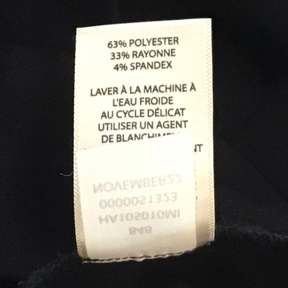 Halogen Pleated Wide Leg Trousers Black Sz 2 - Picture 9 of 9